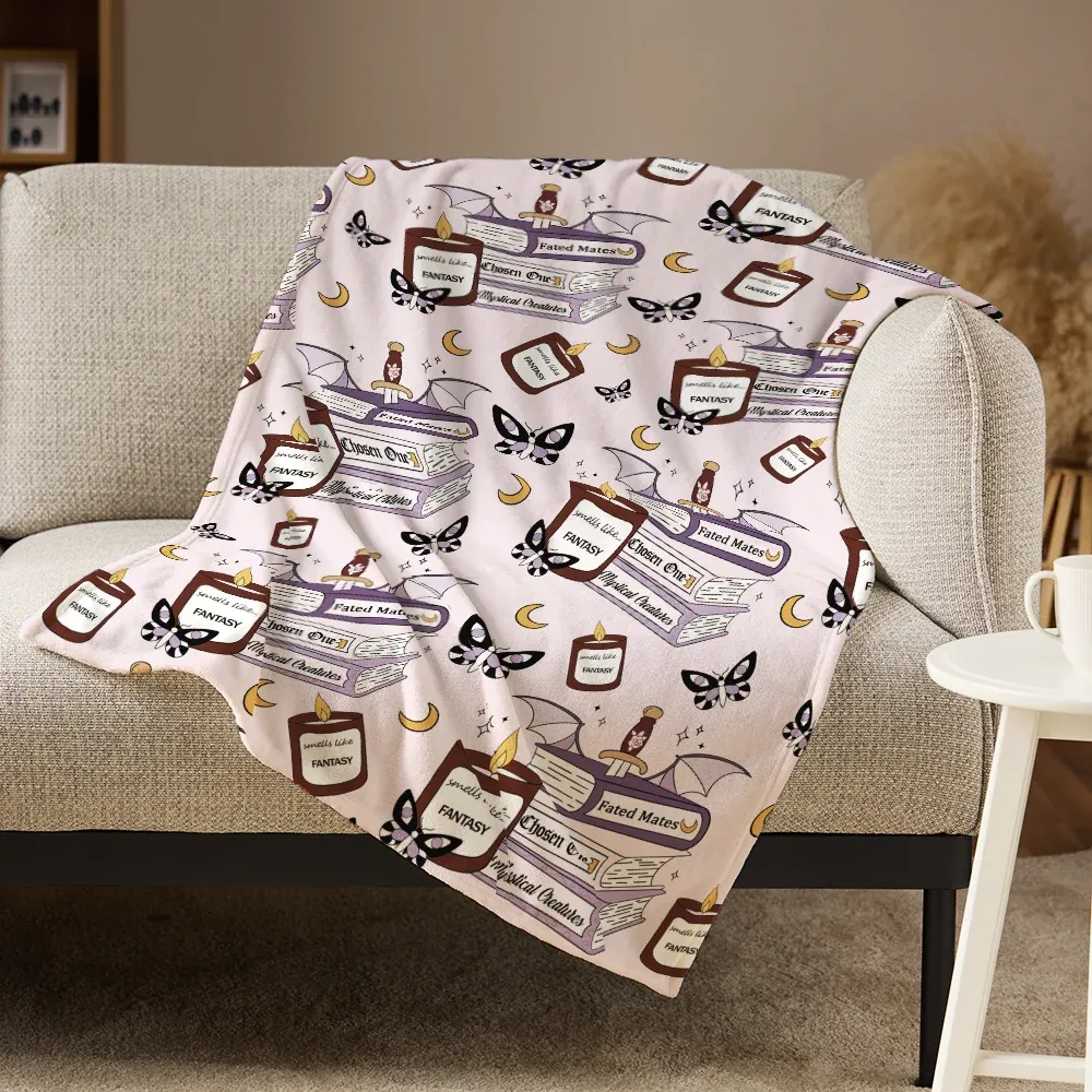 Pagewings Smells Like Fantasy Flannel Blanket