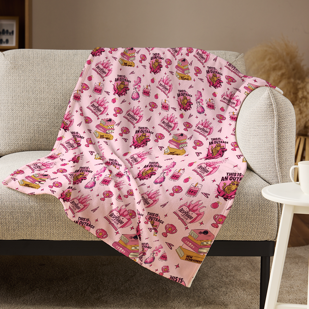 Pagewings Sci Fi Book Lover Flannel Blanket