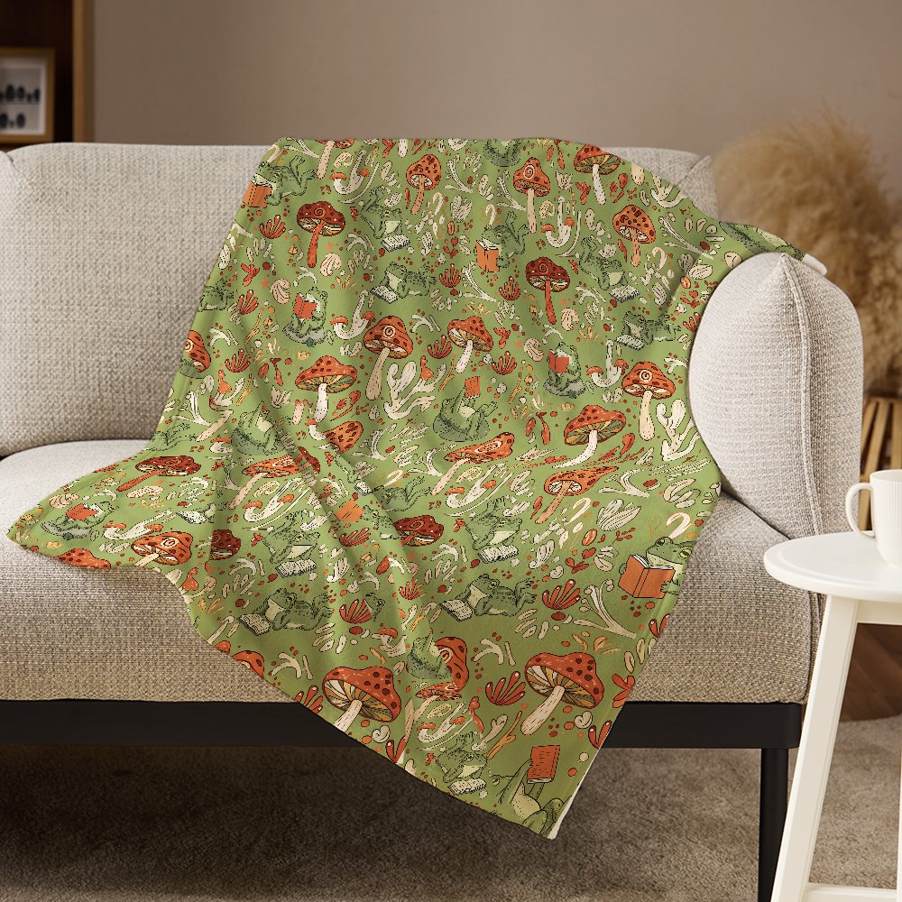 Pagewings Bookish Vibe Flannel Blanket