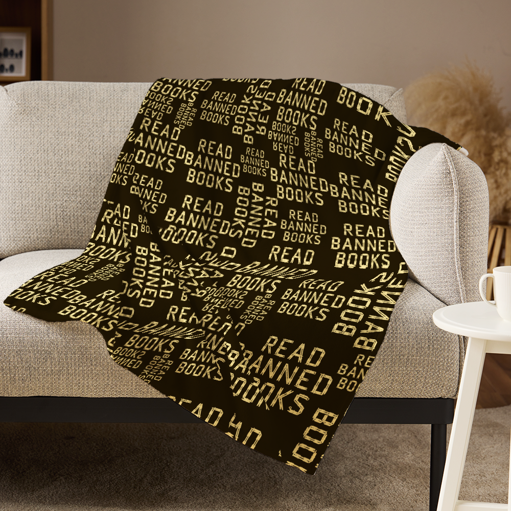 Pagewings Bookish Vibe Flannel Blanket