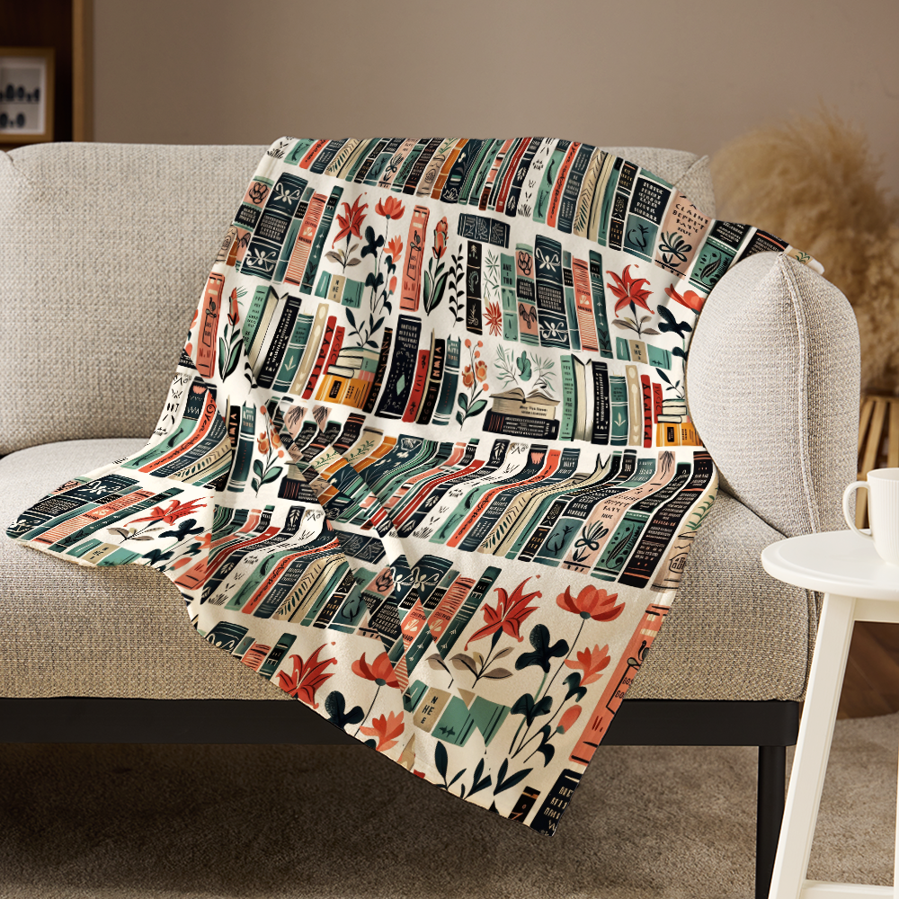 Pagewings Bookish Flannel Blanket