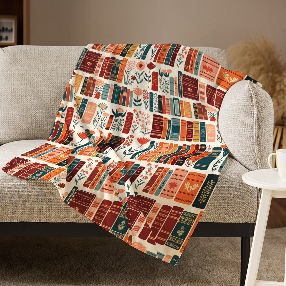 Pagewings Bookish Flannel Blanket