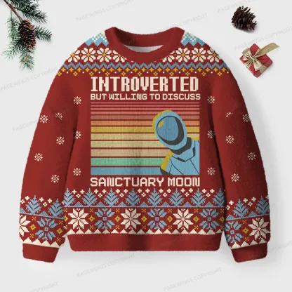 Pagewings To Discuss Sanctuary Moon Unisex Ugly Knit Sweatshirt