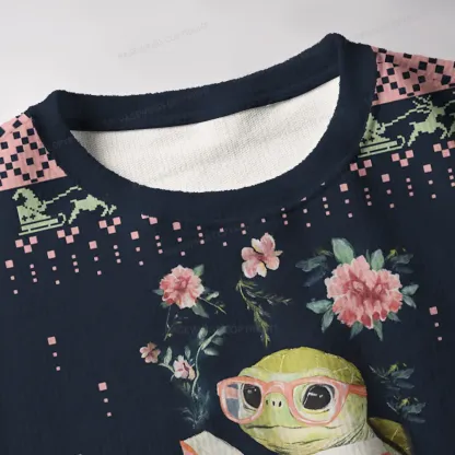 Pagewings Slow Down Enjoy Life Unisex Ugly Knit Sweatshirt
