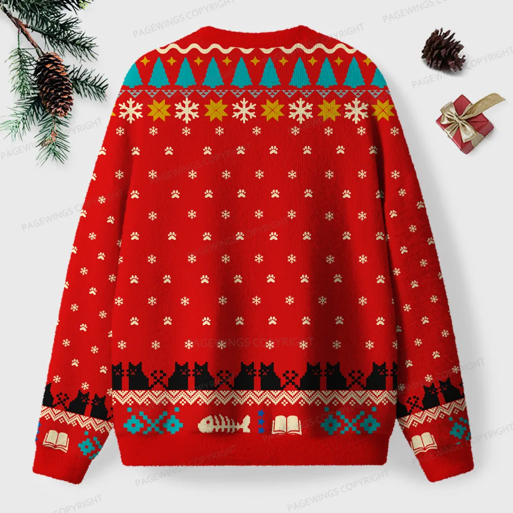 Pagewings National Library Week Unisex Ugly Knit Sweatshirt