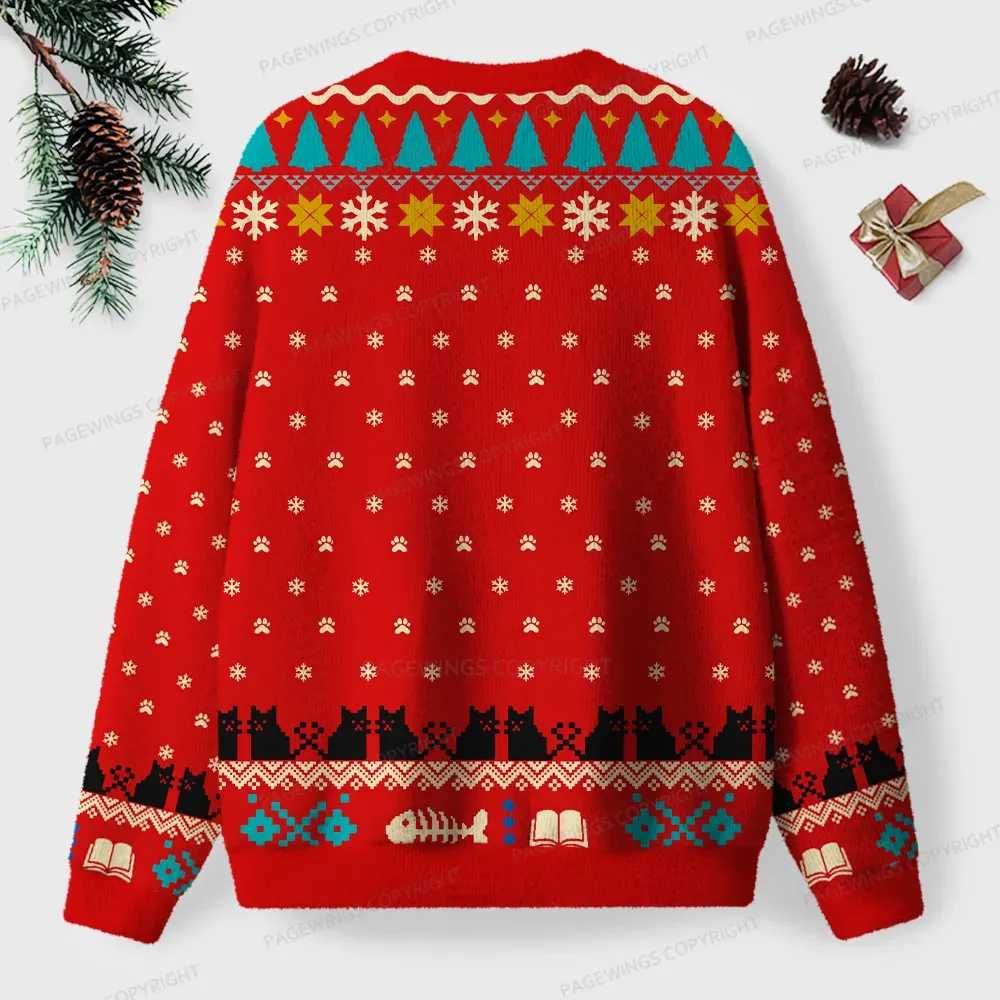 Pagewings National Library Week Unisex Ugly Knit Sweatshirt