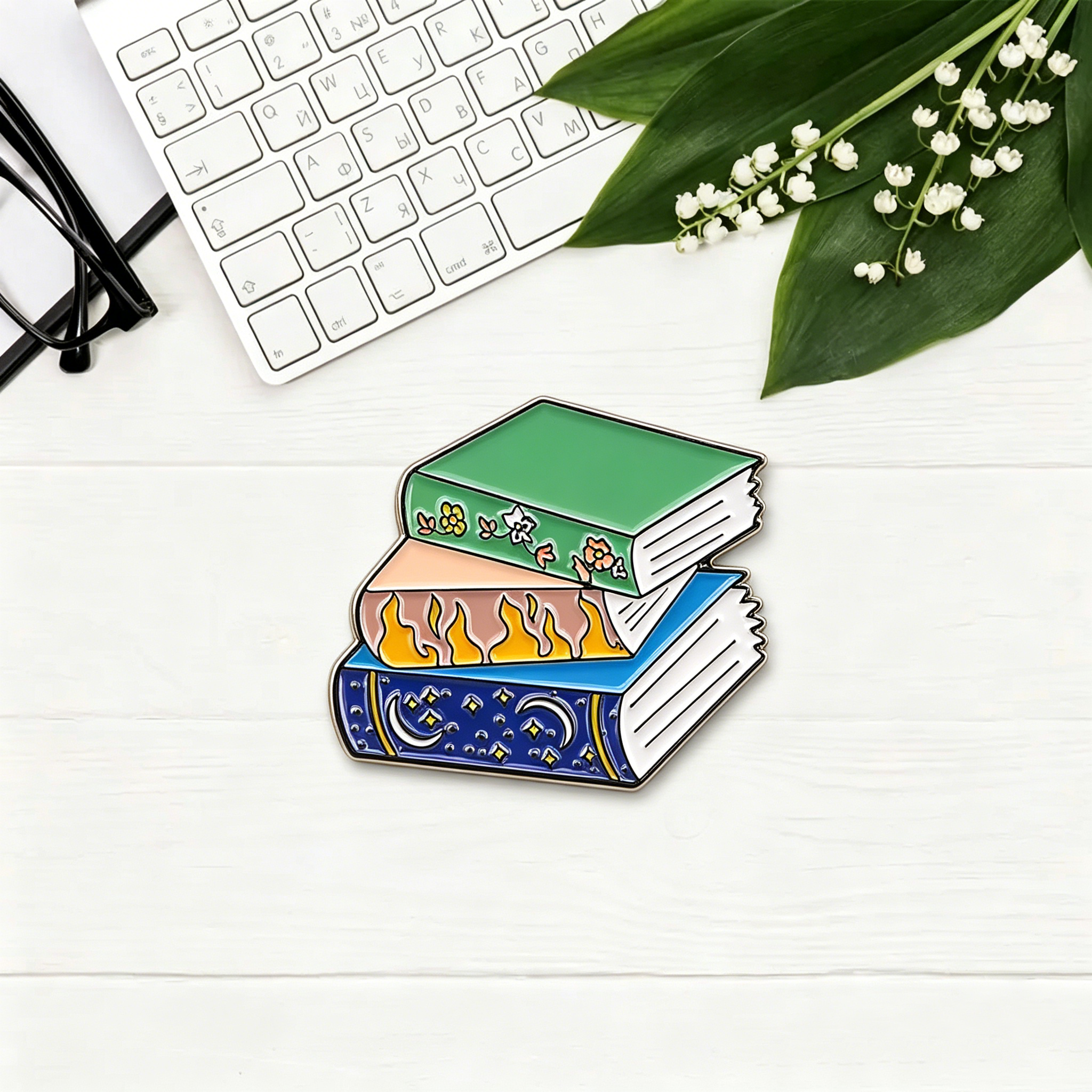 Pagewings Booktrovert Enamel Pin Badge