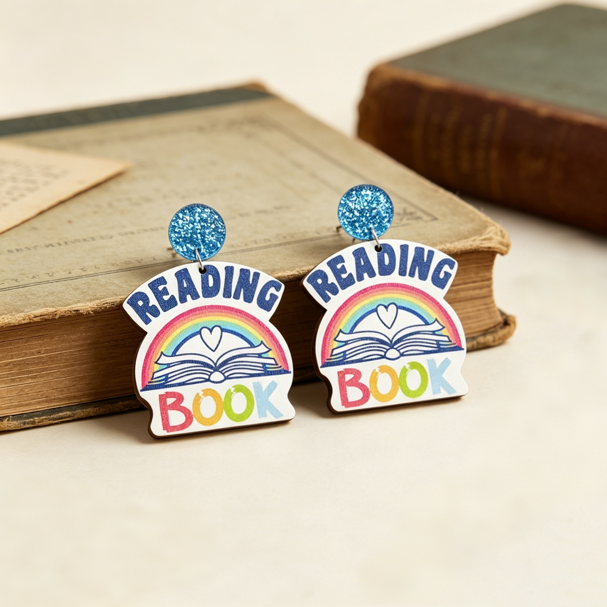 Pagewings Reading Book Earrings
