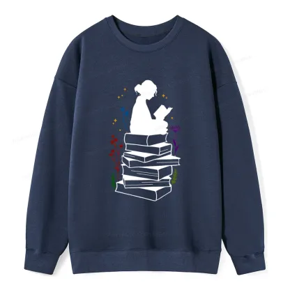 Pagewings Girl Reading Unisex Classic Sweatshirt