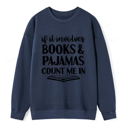 Pagewings Books And Pajamas Unisex Classic Sweatshirt