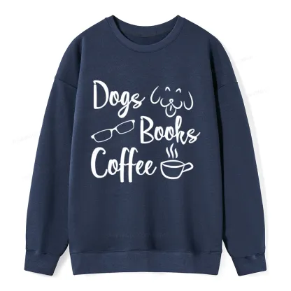 Pagewings Dogs Books Coffee Unisex Classic Sweatshirt