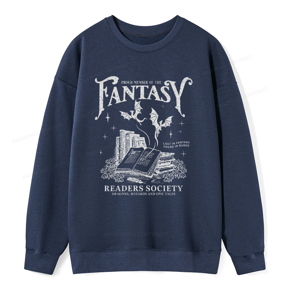 Pagewings Fantasy Readers Society Unisex Classic Sweatshirt