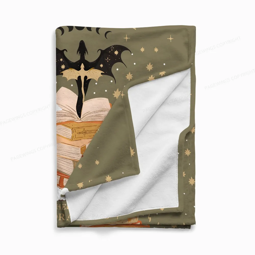 Pagewings Emotionally Read Flannel Blanket