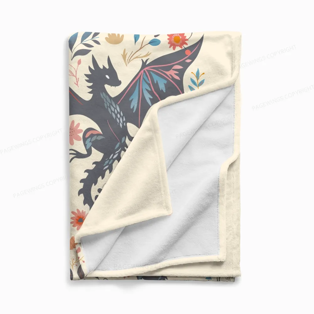 Pagewings Abraxos Garden Club Read Flannel Blanket