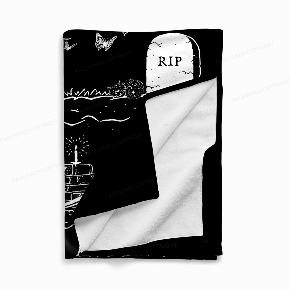 Pagewings Read In Peace Flannel Blanket