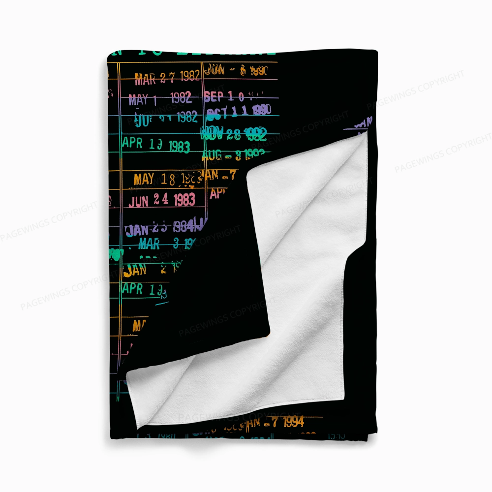 Pagewings Return To Library Read Flannel Blanket