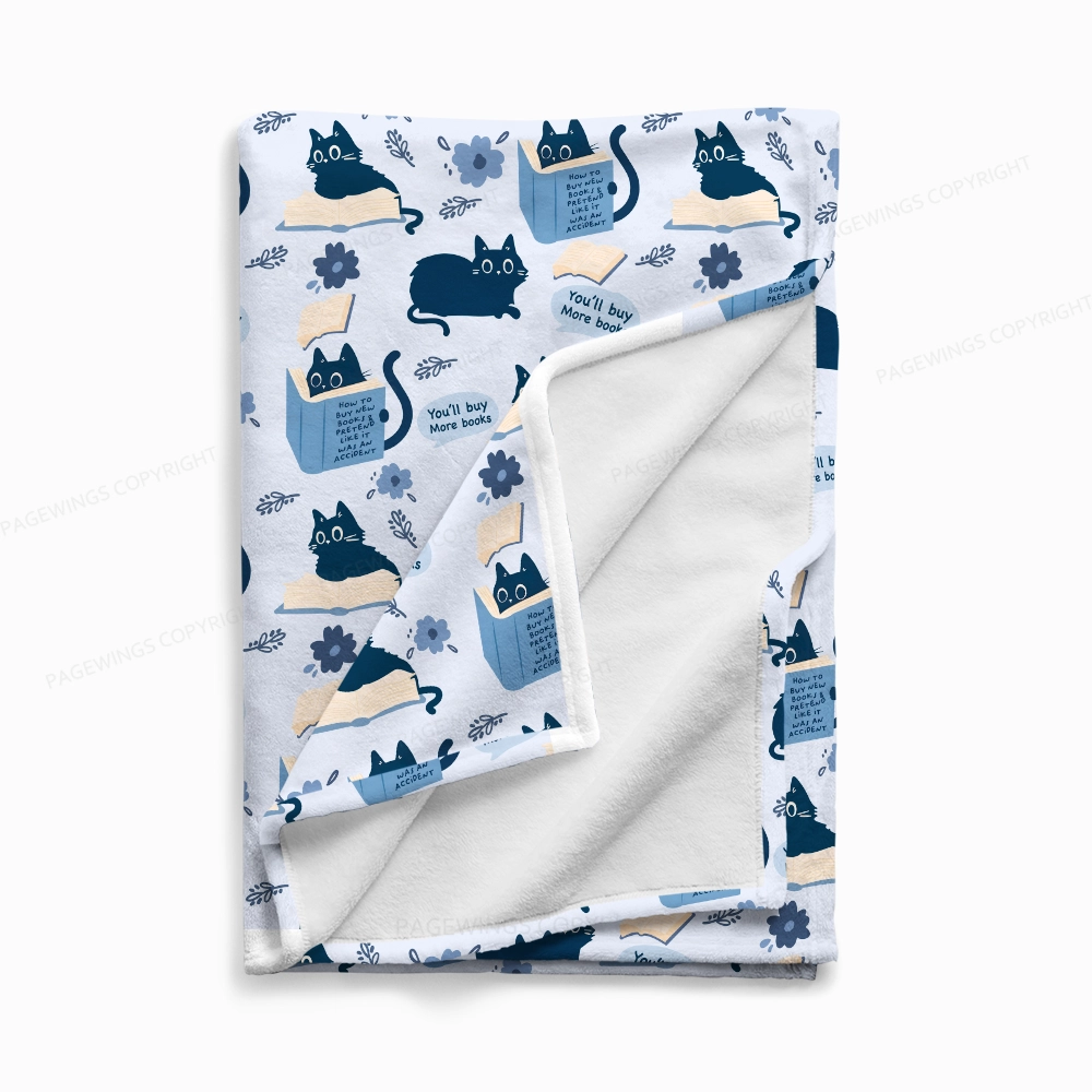 Pagewings You'll Buy More Books Flannel Blanket