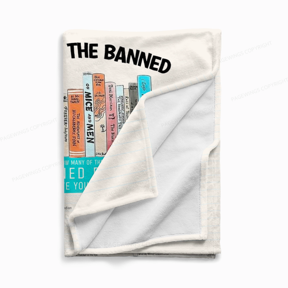 Pagewings I'm With The Banned Flannel Blanket