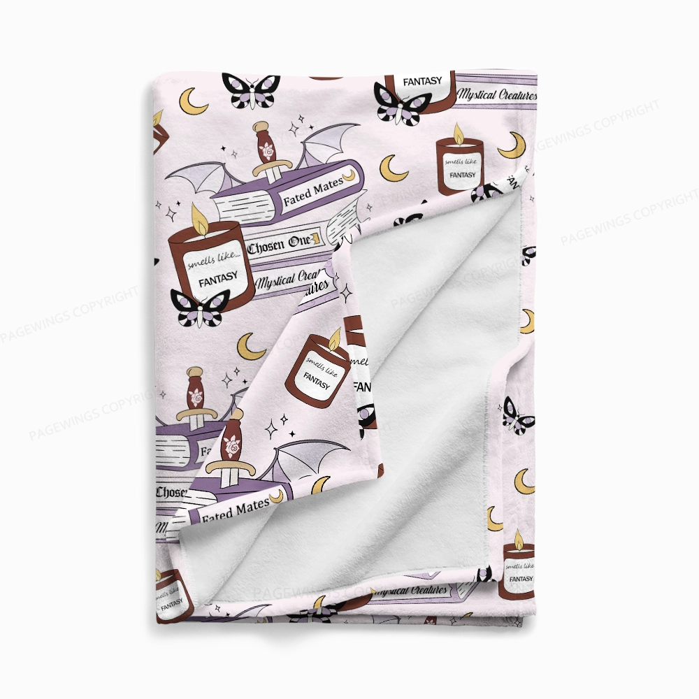 Pagewings Smells Like Fantasy Flannel Blanket