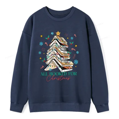 Pagewings Fourth Wing All Booked For Christmas Unisex Classic Sweatshirt