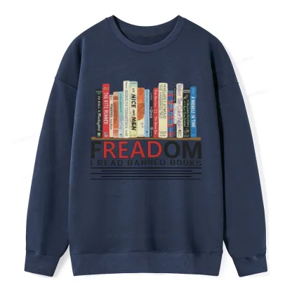 Pagewings Freadom I Read Banned Books Unisex Classic Sweatshirt