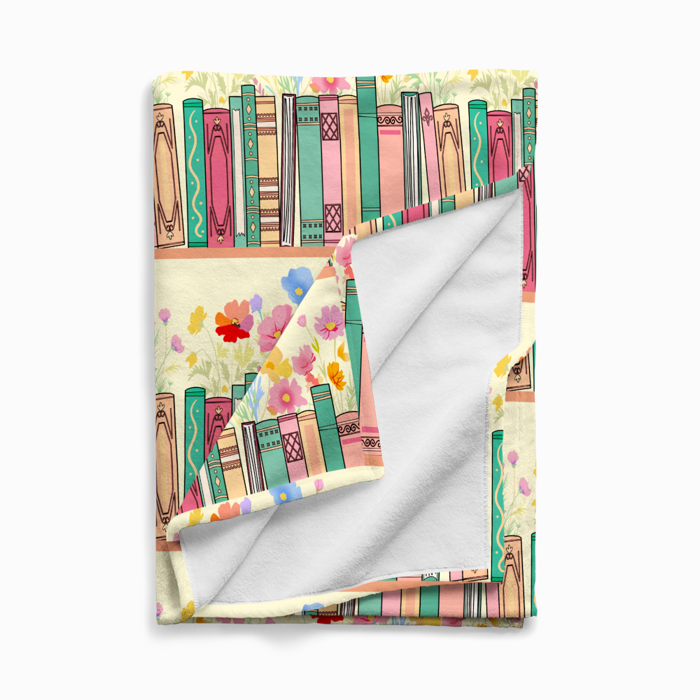 Pagewings Bookish Vibe Flannel Blanket