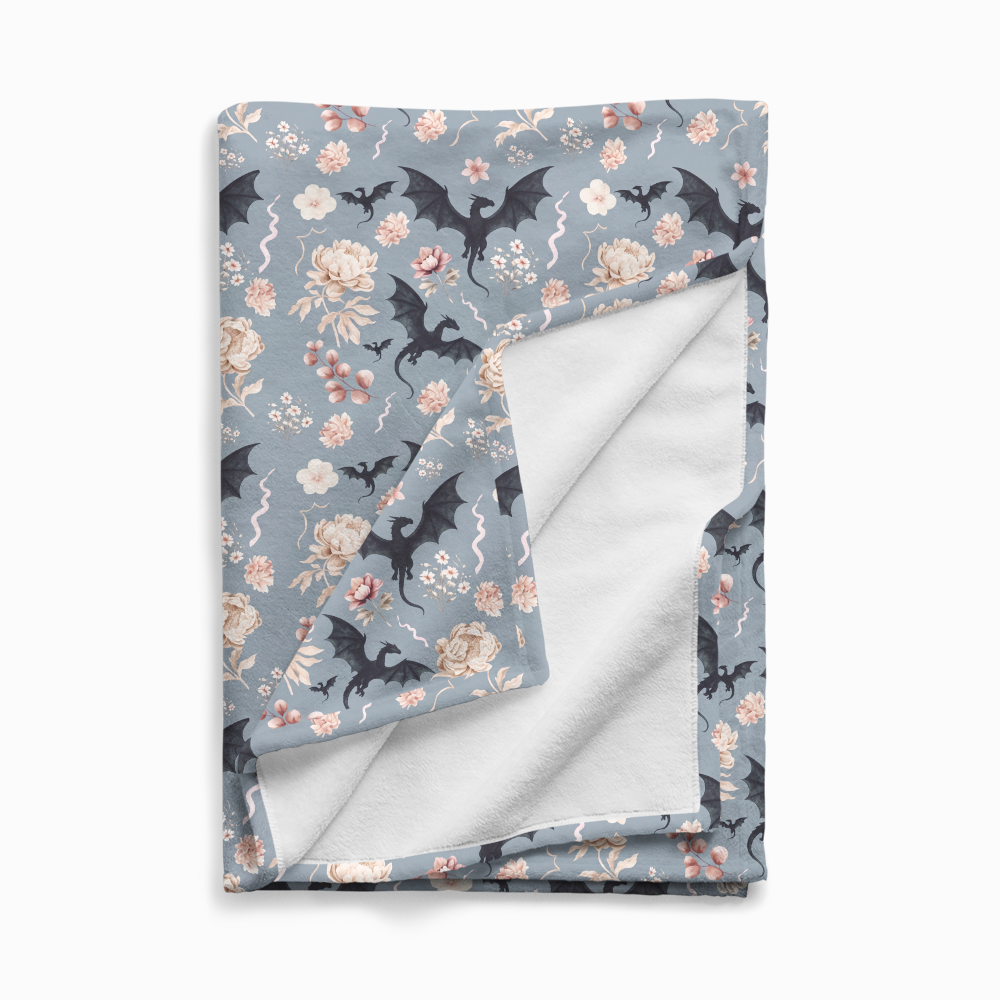 Pagewings Book Dragon Flannel Blanket