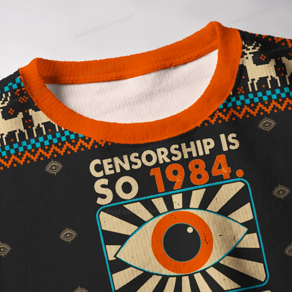 Pagewings Read For Your Rights Unisex Ugly Knit Sweatshirt