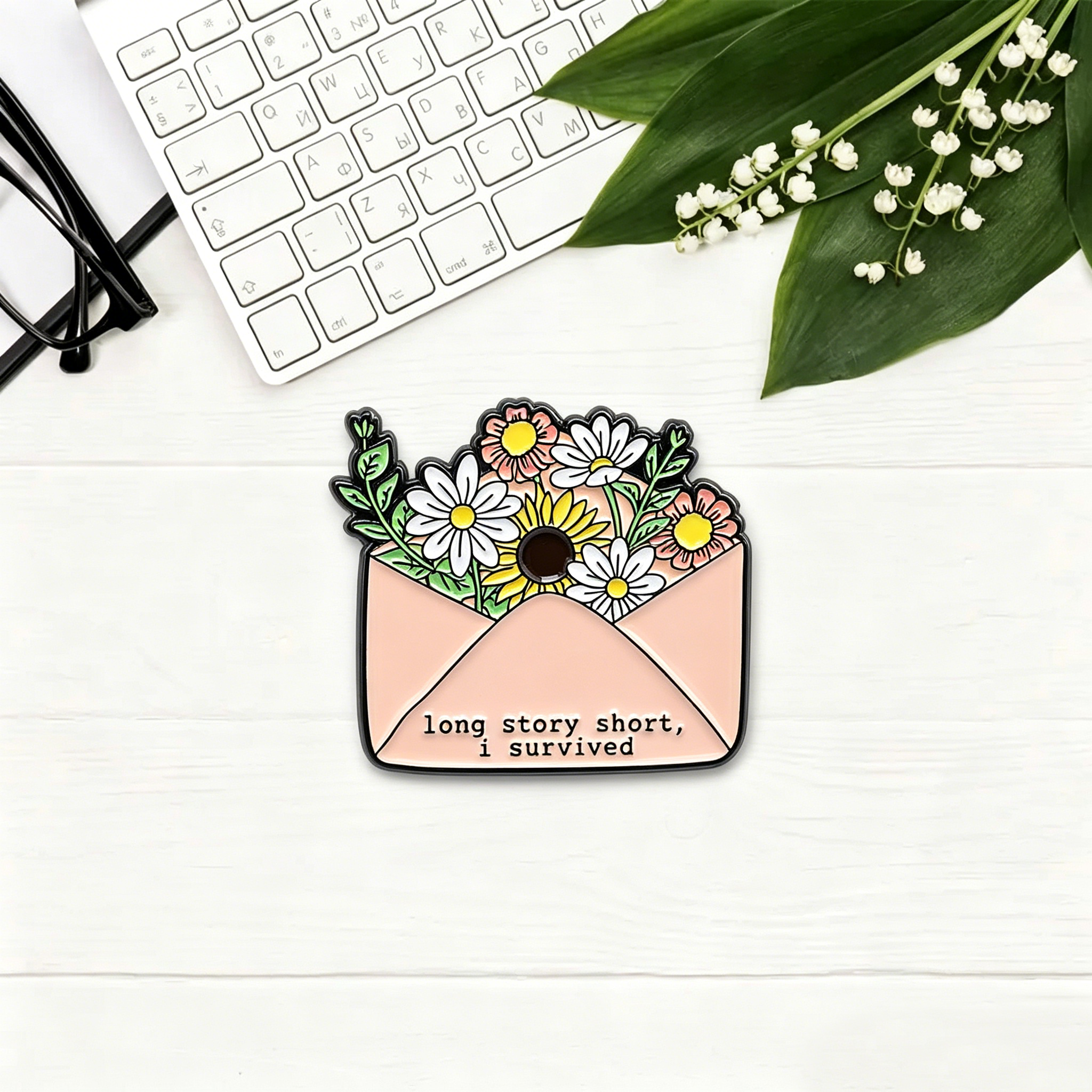 Pagewings Long Story Enamel Pin Badge