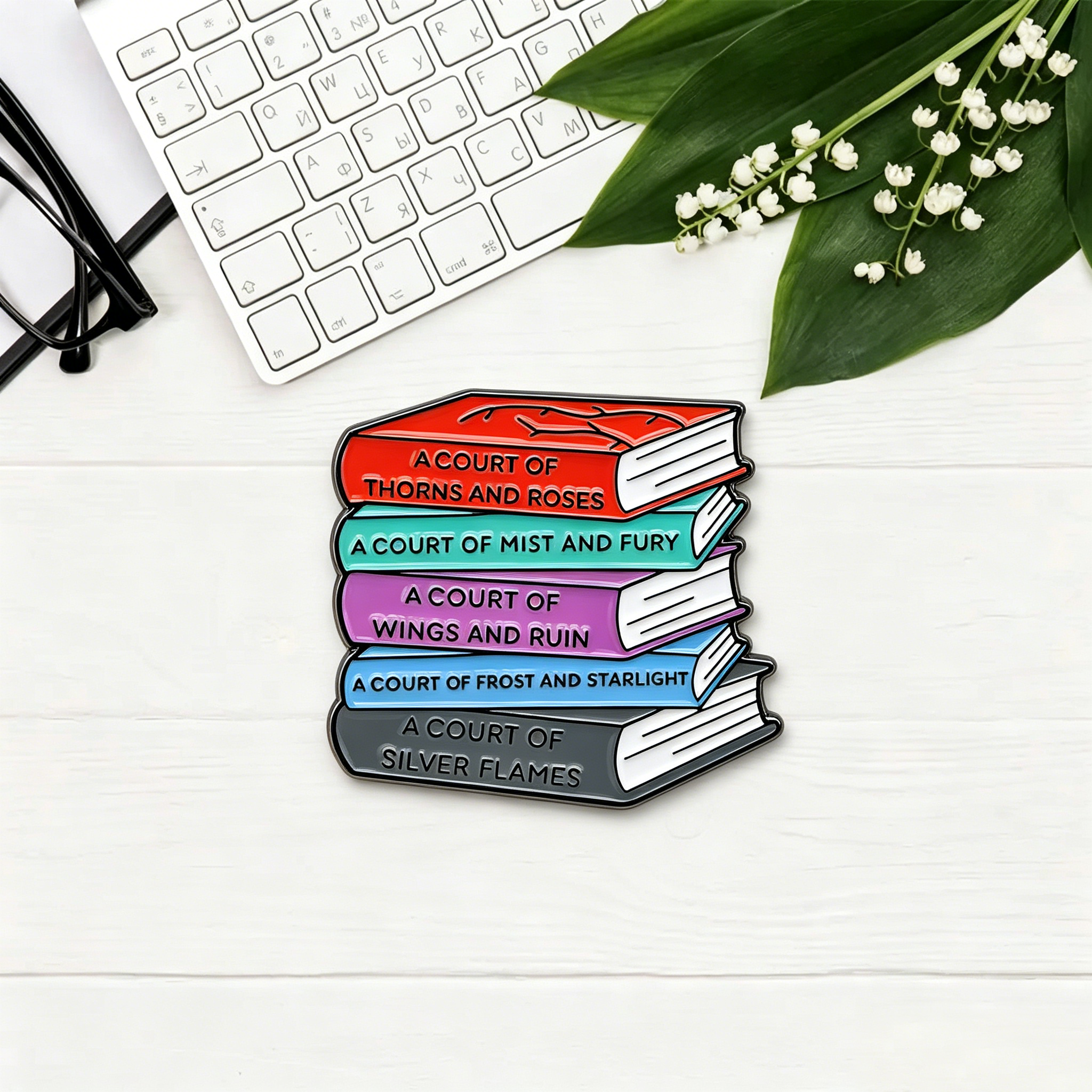 Pagewings Fantasy Novel Lover Enamel Pin Badge