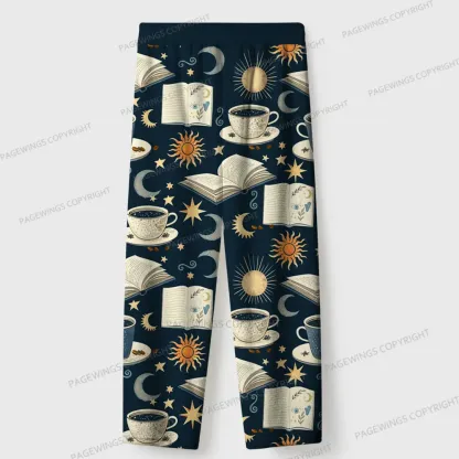 Pagewings Cozy Reading Unisex Flannel Pajama Set