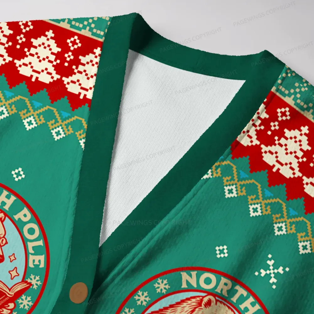 Pagewings North Pole Book Club Unisex Ugly Cardigan Sweaters