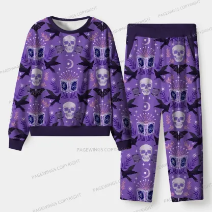 Pagewings Fantasy Reader Unisex Flannel Pajama Set