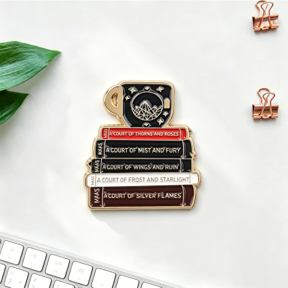 Pagewings Fantasy Novel Lover Enamel Pin Badge