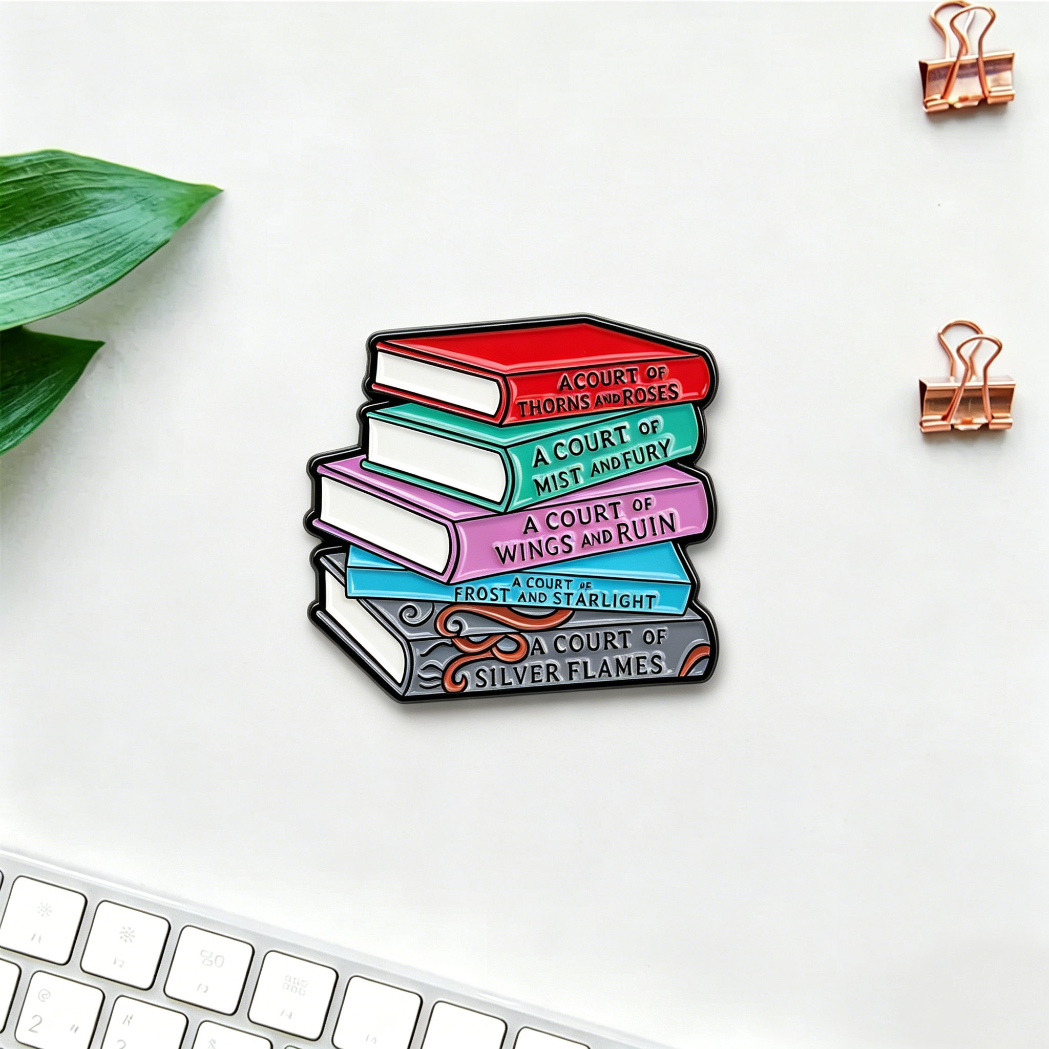 Pagewings Fantasy Novel Lover Enamel Pin Badge