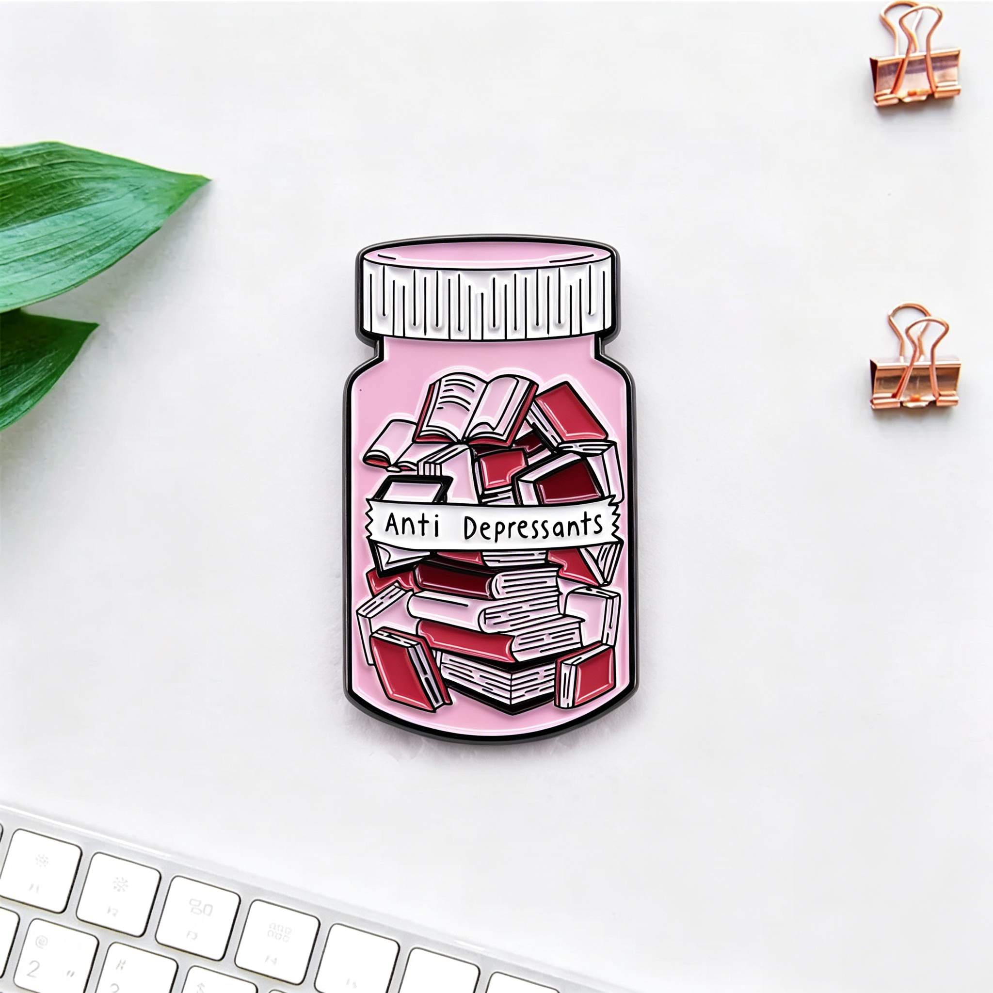 Pagewings Anti Depressants Enamel Pin Badge