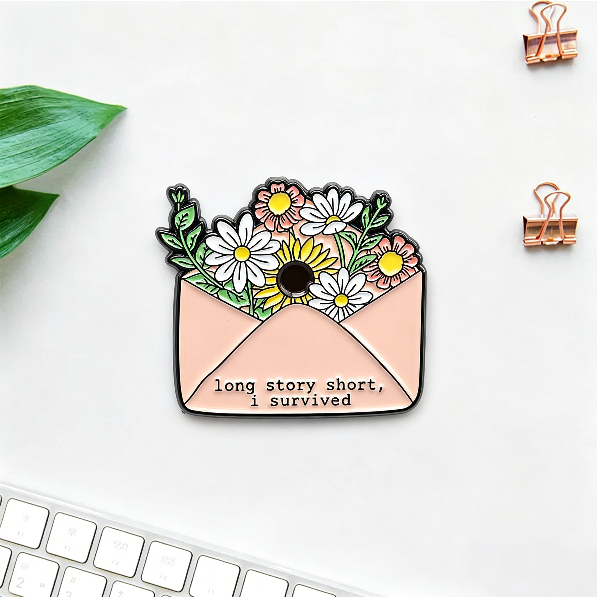 Pagewings Long Story Enamel Pin Badge