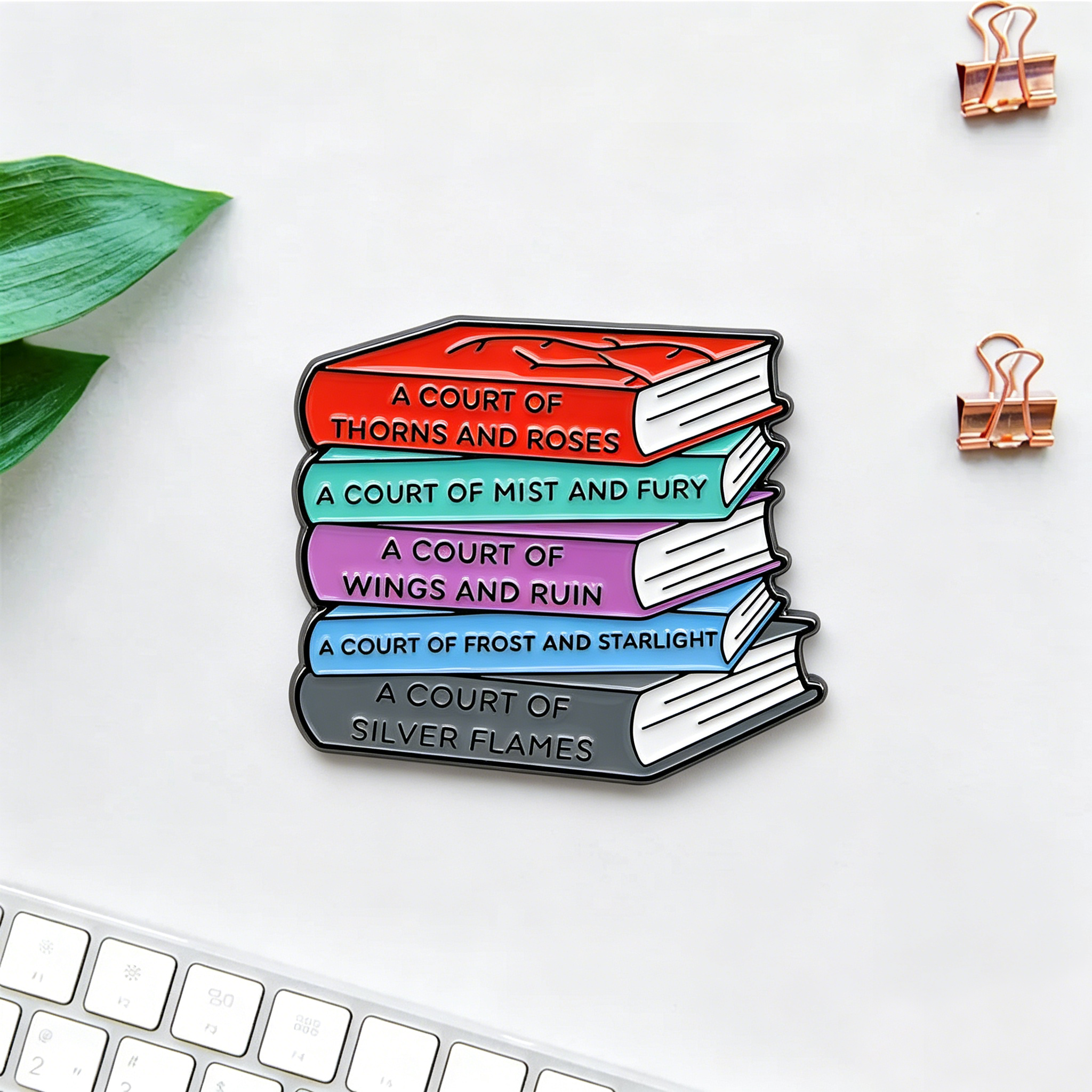 Pagewings Fantasy Novel Lover Enamel Pin Badge