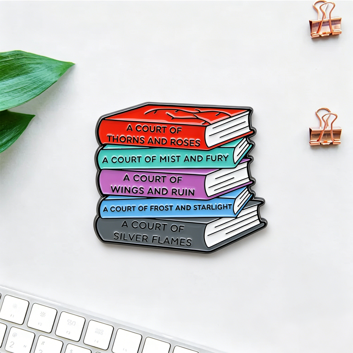 Pagewings Fantasy Novel Lover Enamel Pin Badge