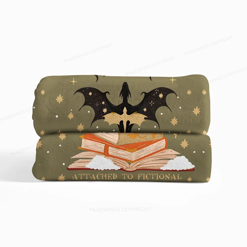 Pagewings Emotionally Read Flannel Blanket