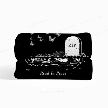 Pagewings Read In Peace Flannel Blanket