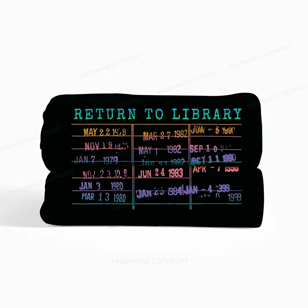 Pagewings Return To Library Read Flannel Blanket