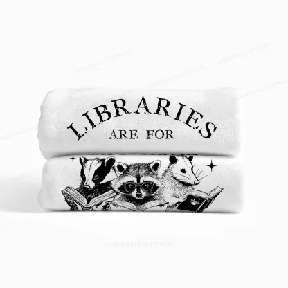 Pagewings Libraries Are For Everyone Read Flannel Blanket