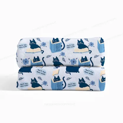 Pagewings You'll Buy More Books Flannel Blanket