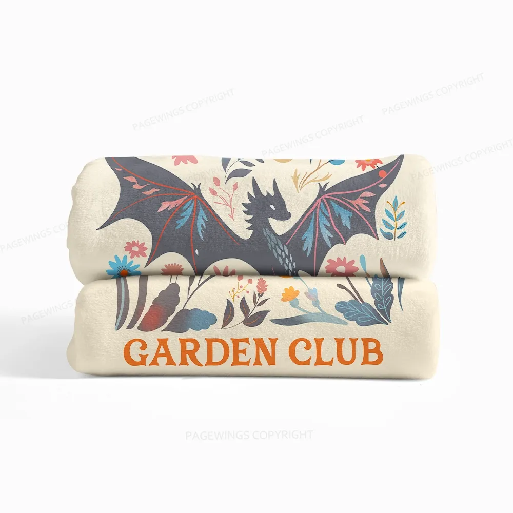 Pagewings Abraxos Garden Club Read Flannel Blanket