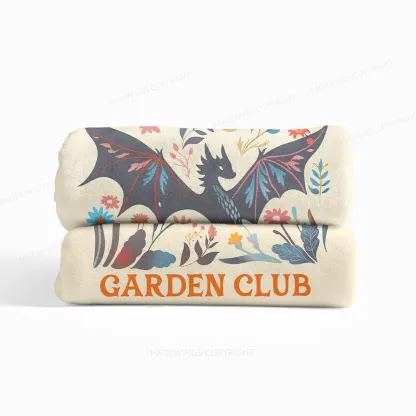 Pagewings Abraxos Garden Club Read Flannel Blanket