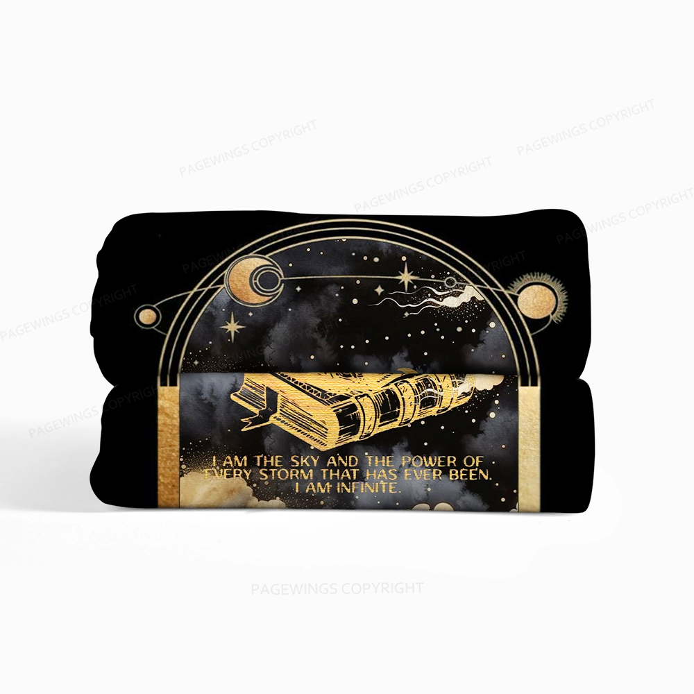 Pagewings I Am Infinite Flannel Blanket