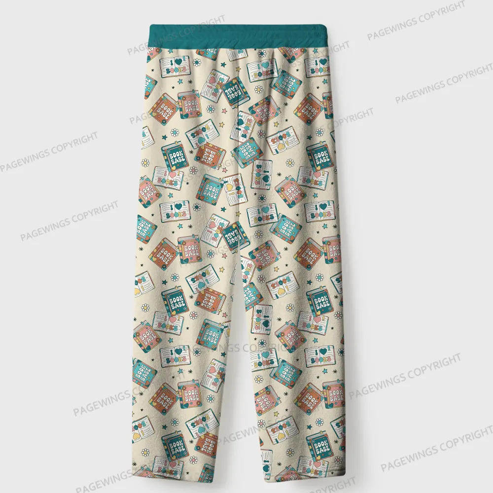 Pagewings Book Babe Unisex Flannel Pajama Set