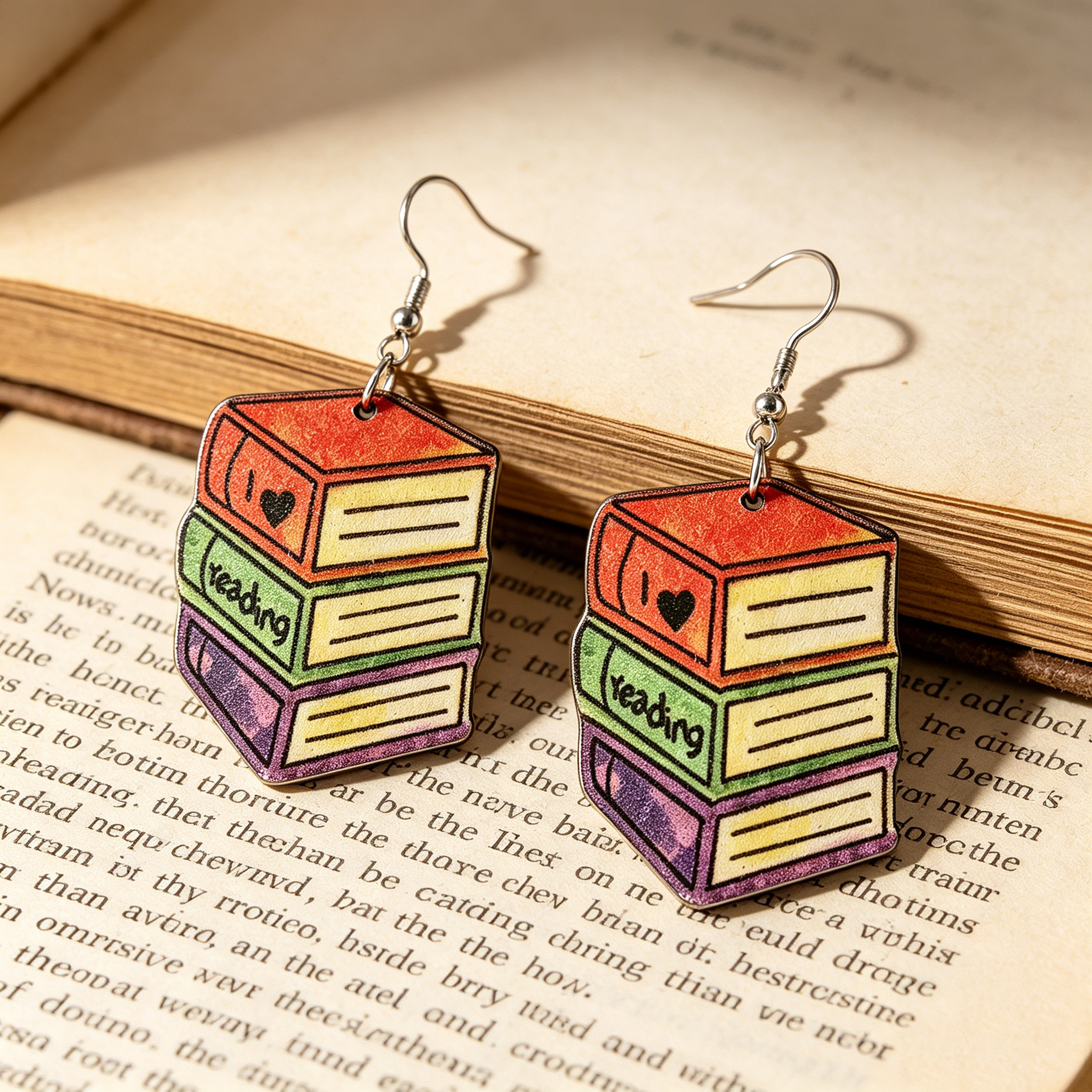 Pagewings Funny Reading Earrings