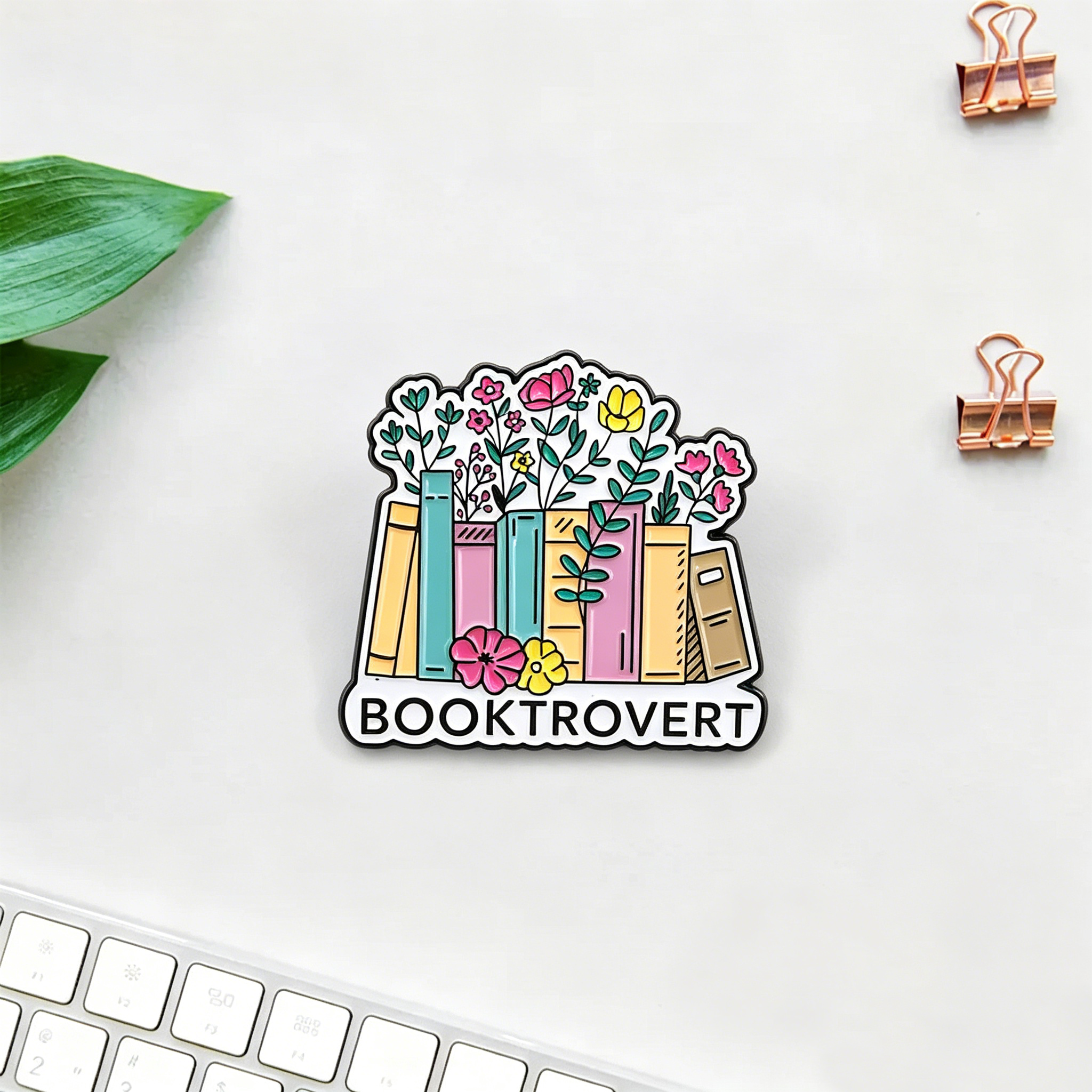 Pagewings Booktrovert Enamel Pin Badge
